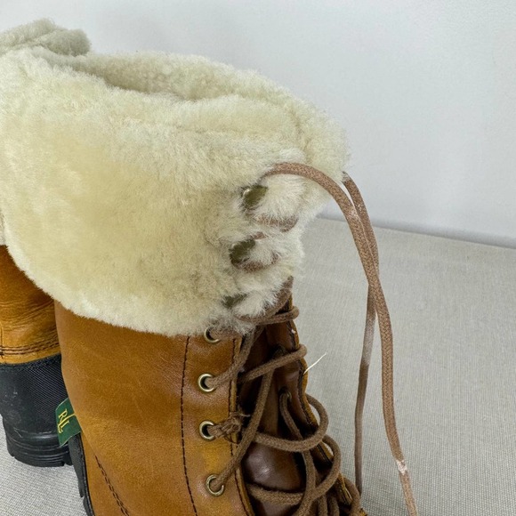 Lauren Ralph Lauren Quinta Leather Shearling boots - Picture 4 of 8
